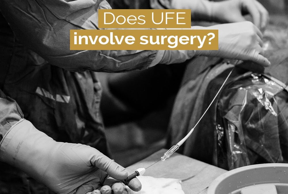 Does UFE involve surgery?