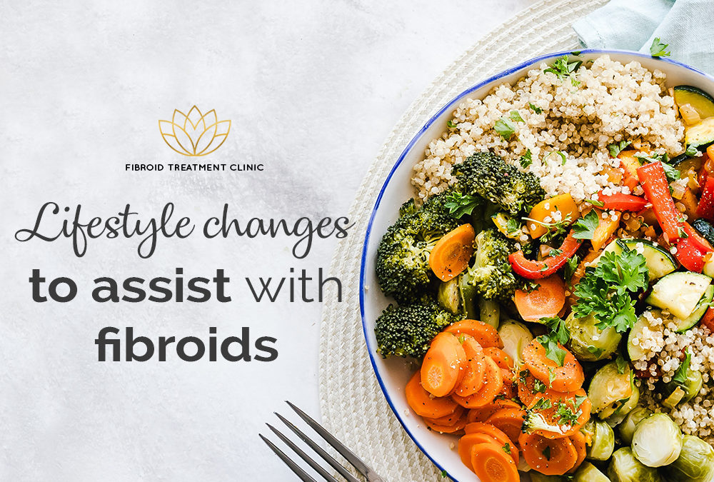 Lifestyle changes to assist with fibroids